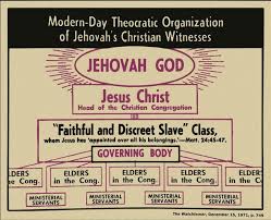 Jehovah's Chosen Organisation chart