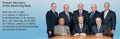 Picture of the Governing Body of the watchtower Society