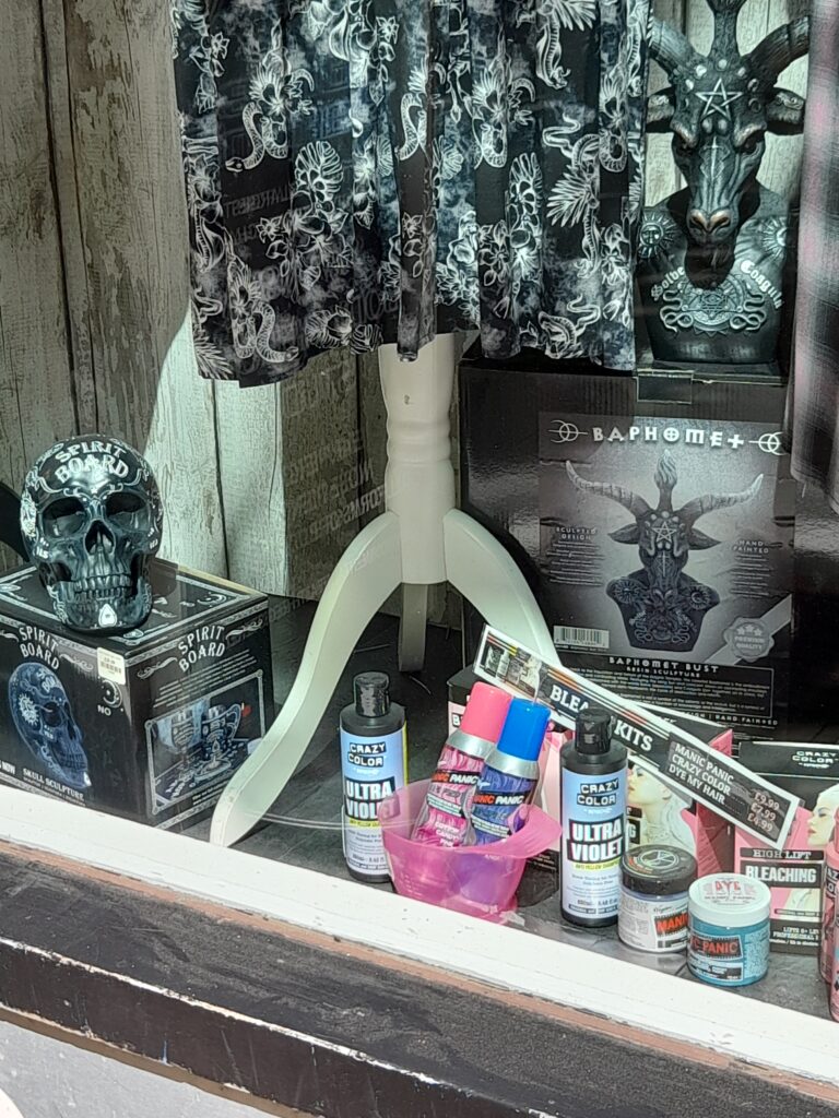Baphomet in shop window