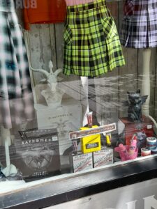 Baphomet in shop window